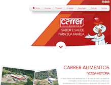 Tablet Screenshot of carreralimentos.com.br